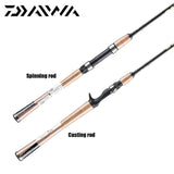 Original DAIWA CROSSFIRE 662MFB filature coulée canne à pêche Action rapide M MH puissance 1.98 2.13M aluminium carbone canne à pêche