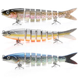 VTAVTA 1/3/6 pièces leurre de pêche 14cm 23g appâts artificiels durs 8 Segments brochet ensemble de leurres